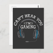 Cool Gamer Headphones Nerd Pro Im Gaming-Geschenk Postkarte (Vorne/Hinten)