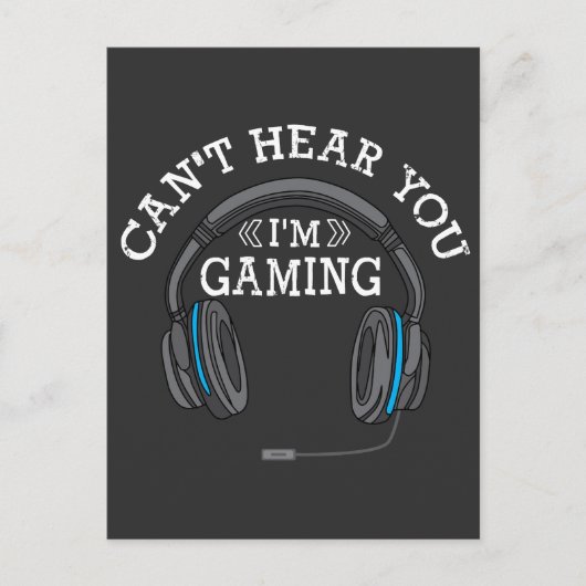 Cool Gamer Headphones Nerd Pro Im Gaming-Geschenk Postkarte (Vorderseite)