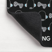 Cool Gamer Personalisiert Gaming-Muster BlacK Mousepad (Ecke)