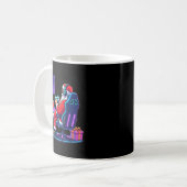 Cool Gamer Santa Playing Games Christmas Boys Styl Kaffeetasse (Vorderseite Links)