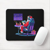 Cool Gamer Santa Playing Games Christmas Boys Styl Mousepad (Mit Mouse)
