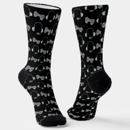 Cool Gamer-Videospielcontroller Black Gaming Socken