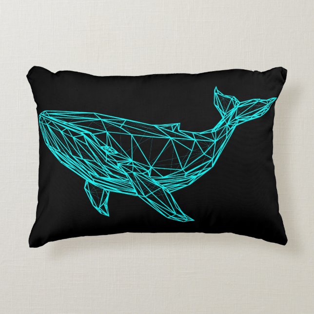 Cool Gamer Whale Accent Pillow Dekokissen (Vorderseite)