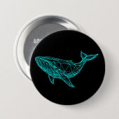 Cool Gamer Whale Button (Vorne & Hinten)