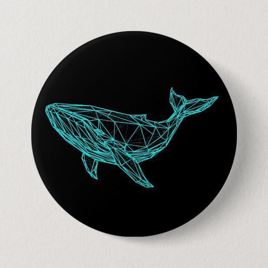 Cool Gamer Whale Button (Vorderseite)