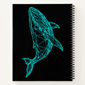 Cool Gamer Whale Deluxe Spiral Notebook Notizblock (Rückseite)