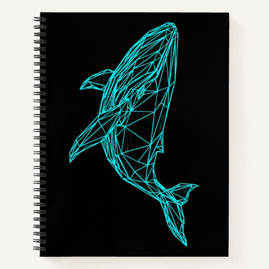 Cool Gamer Whale Deluxe Spiral Notebook Notizblock (Vorderseite)
