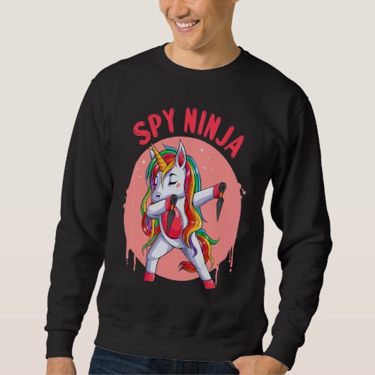 Cool Gaming Spy Unicorn Ninja Gamer Boy Girl Kids  Sweatshirt (Vorderseite)