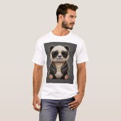 Cool, Gangsta Panda mit einer goldenen Kette T-Shirt (Vorne ganz)