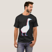 Cool Gänseente Silhouette Stilvolle Gänse Bird Ani T-Shirt (Vorne ganz)