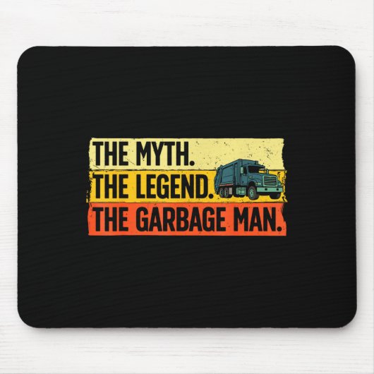 Cool Garbage Man Art For Men Dad Father Garbage Du Mousepad (Vorne)