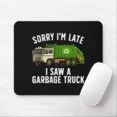 Cool Garbage Truck Art For Men Women Kids Garbage Mousepad (Mit Mouse)