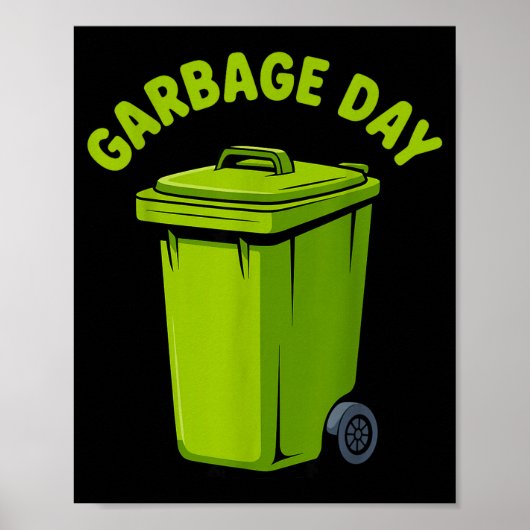 Cool Garbage Truck Art For Men Women Kids Garbage  Poster (Vorne)