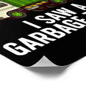 Cool Garbage Truck Art For Men Women Kids Garbage  Poster (Ecke)