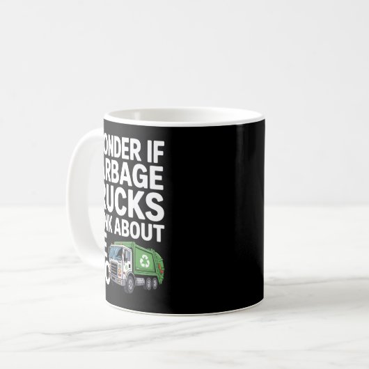 Cool Garbage Truck Design For Men Women Trash Garb Kaffeetasse (Vorderseite Links)