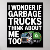 Cool Garbage Truck Design For Men Women Trash Garb Poster (Vorne)