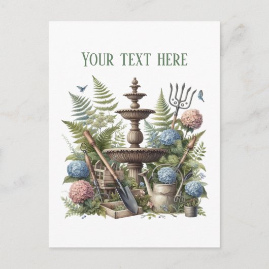 Cool Gardening Landscaping customizable  Postkarte (Vorderseite)