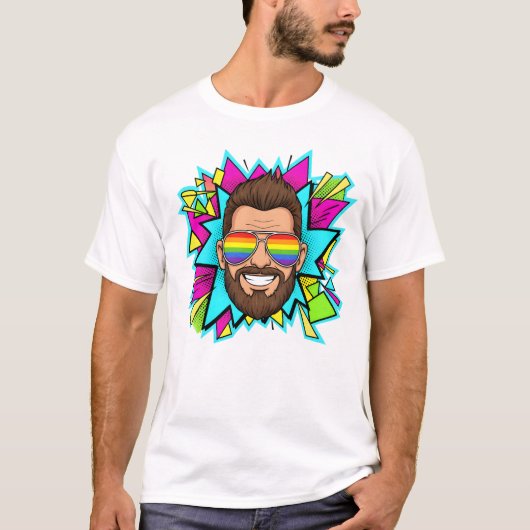 Cool Gay T-Shirt | Gay Pride Shirt for Men | LGBTQ (Vorderseite)