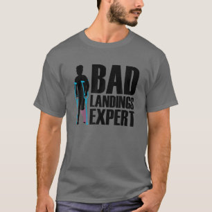 Cool gebrochener Lunge Frauen gebrochen Fuß KN T-Shirt
