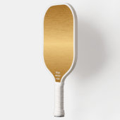 Cool gebürsteter metallischer Golddesign-eigener T Pickleball Schläger (Links)