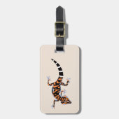 Cool GECKO - gefährdetes Tier - Lizard - Natur Gepäckanhänger (Vorderseite vertikal)