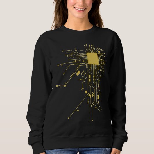 Cool Geek CPU Sweatshirt (Vorderseite)