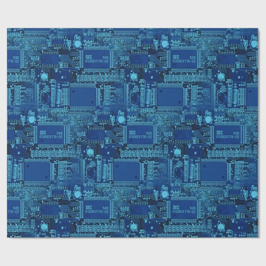 Cool Geeky Geschenkpapier (Flach)