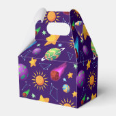 Cool geflieste Galaxiefreunde Geschenkschachtel (Rückseite)