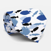 cool geflieste Strandfische Krawatte (Gerollt)