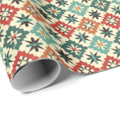 Cool gefliester Western Geschenkpapier (Rolleneckpunkt)