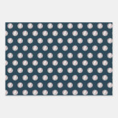 cool gefliestes Baseballsportmuster Geschenkpapier Set (Vorderseite 3)
