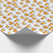 cool gefliestes Bier-Party Geschenkpapier (Ecke)