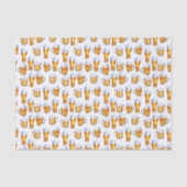 cool gefliestes Bier-Party Seidenpapier (Vorderseite)