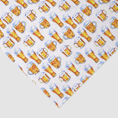 cool gefliestes Bier-Party Seidenpapier (Ausschnitt)