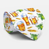 cool gefliestes Biermuster Krawatte (Gerollt)