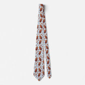 cool gefliestes Eismuster Krawatte (Vorderseite)