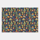 Cool gefliestes mexikanisches Fiesta-Party Geschenkpapier Set (Vorderseite)
