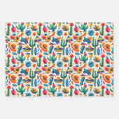 Cool gefliestes mexikanisches Fiesta-Party Geschenkpapier Set (Vorderseite 2)