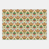 Cool gefliestes mexikanisches Fiesta-Party Geschenkpapier Set (Vorderseite)