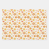 cool gefliestes Pizzas-Party Geschenkpapier Set (Vorderseite 3)