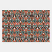 Cool gefliestes Western Party Geschenkpapier Set (Vorderseite 2)