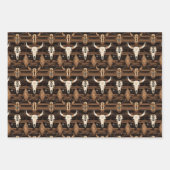 Cool gefliestes Western Party Geschenkpapier Set (Vorderseite)