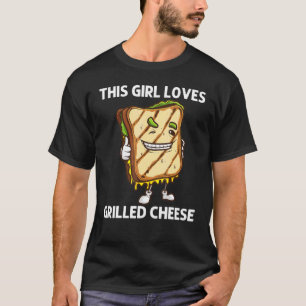 Cool gegrillter Käse Art für Mädchen Kinder Sandwi T-Shirt