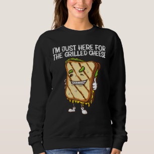 Cool gegrillter Käse Kunst für Männer Frauen Sandw Sweatshirt