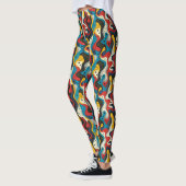 Cool gekachelte abstrakte Leggings (Links)