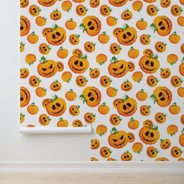 Cool gekachelte Halloween-Kürbis Tapete (Anwendung)