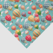 cool gekachelte Heißluftballons Party Seidenpapier (Detail)