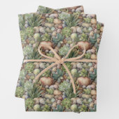 cool gekachelte Kaktus Muster Party Wrapping Geschenkpapier Set (Beispiel)