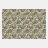 cool gekachelte Kaktus Muster Party Wrapping Geschenkpapier Set (Vorderseite)