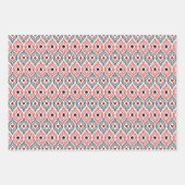 Cool gekachelte Kartenmuster Anzug Casino Party Geschenkpapier Set (Vorderseite 2)